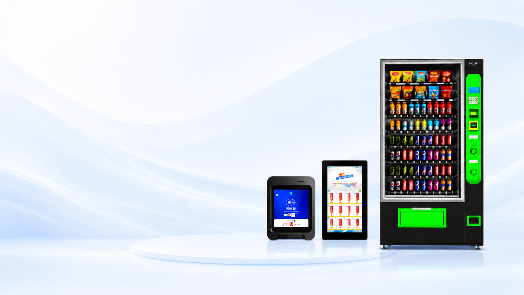 Gest Technology cashless vending machine and payment terminals for Malaysian businesses