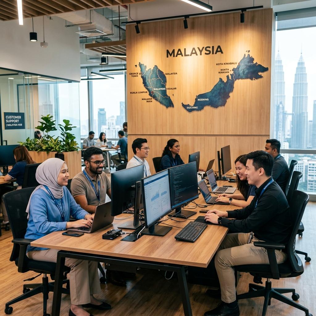 Gest Technology cashless payment support team serving businesses across Malaysia