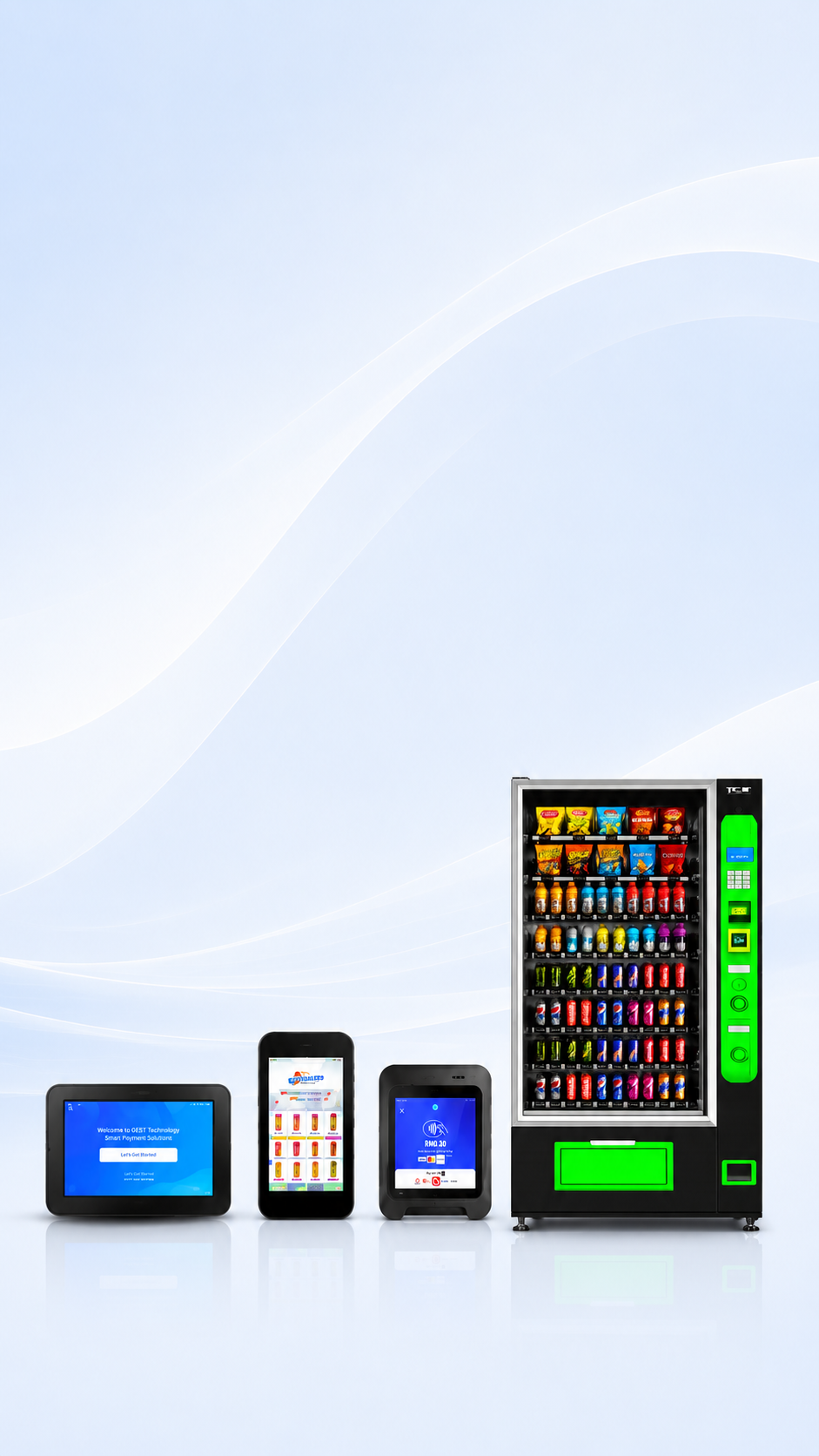 Gest Technology cashless vending machine and payment terminals for Malaysian businesses