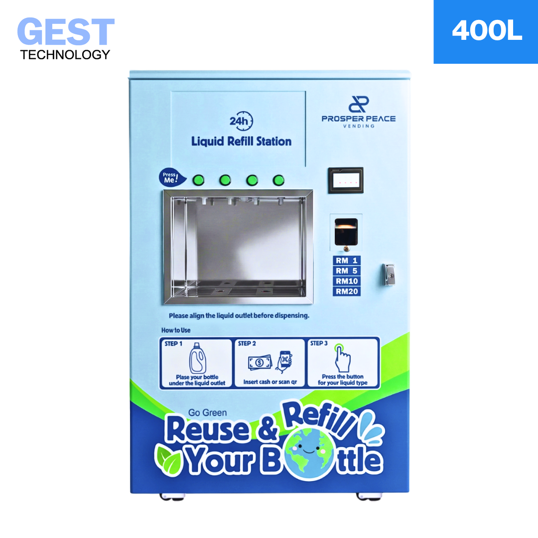4-Nozzle 400L Liquid Detergent Refill Machine front view