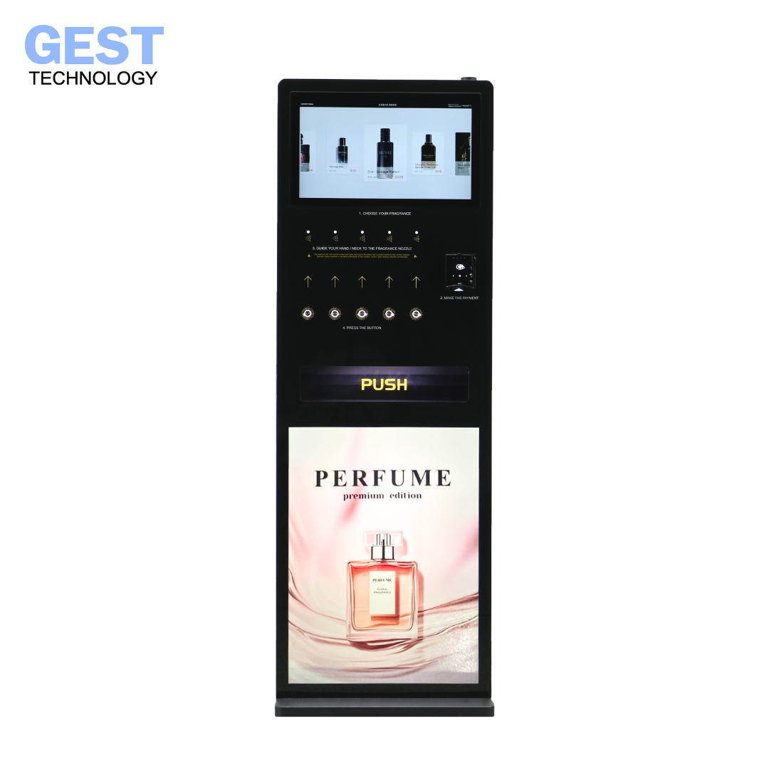 Perfume Spray & Sell Vending Machine front view