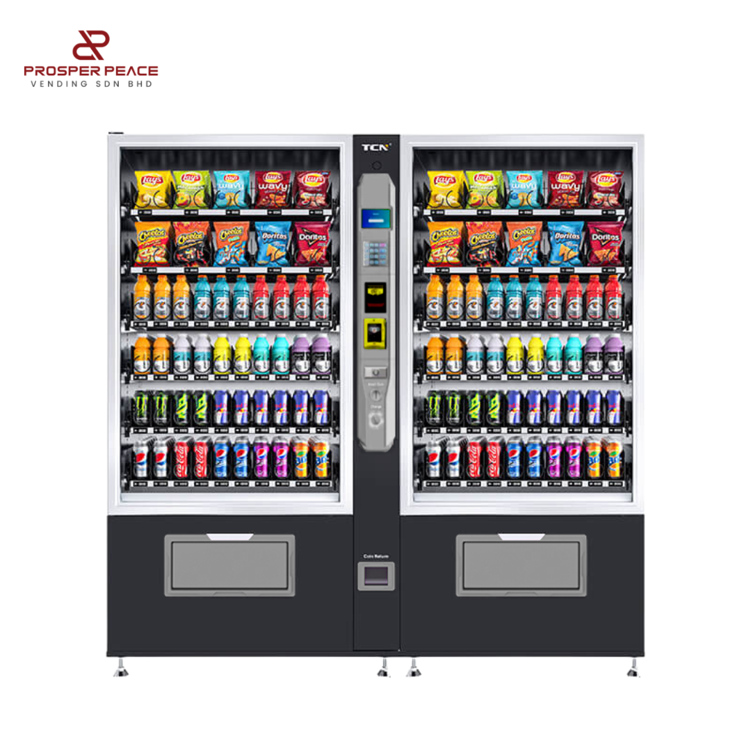 TCN D720-10G+10R double cabinet snack & drink vending machine in Gest Technology Vending