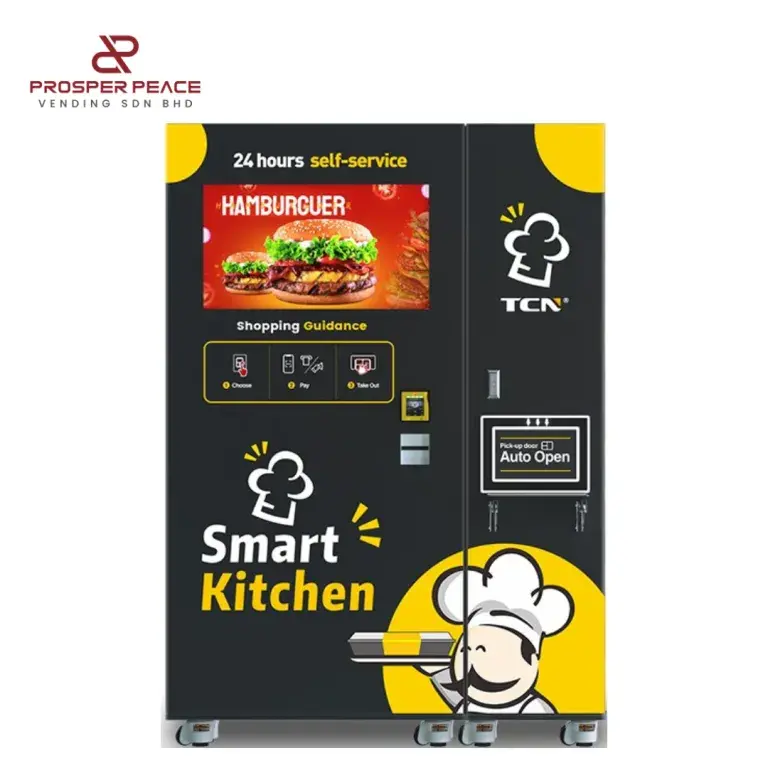 TCN CFM-4C H32 hot food vending machine in Gest Technology vending malaysia